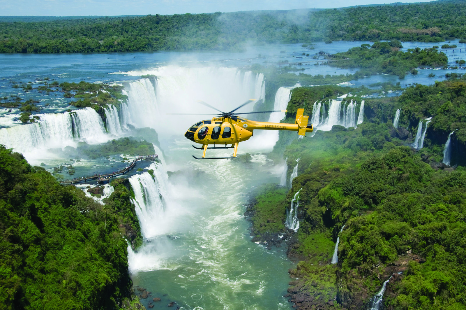 Tour en hélicoptère au Brésil